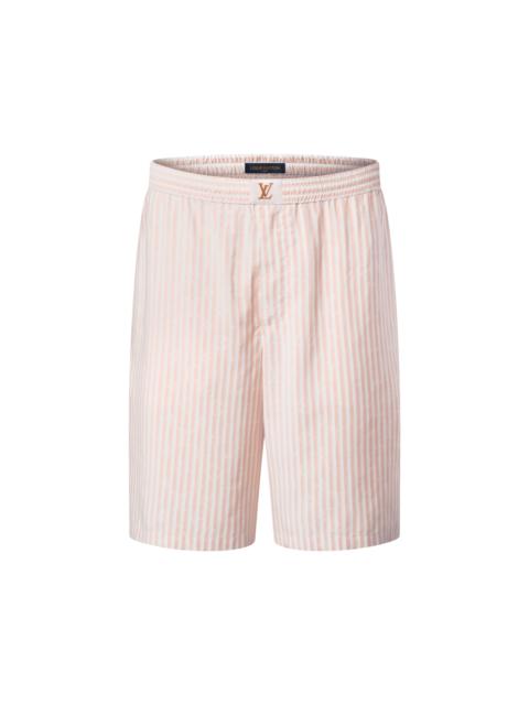 Louis Vuitton Monogram Striped Silk Shorts