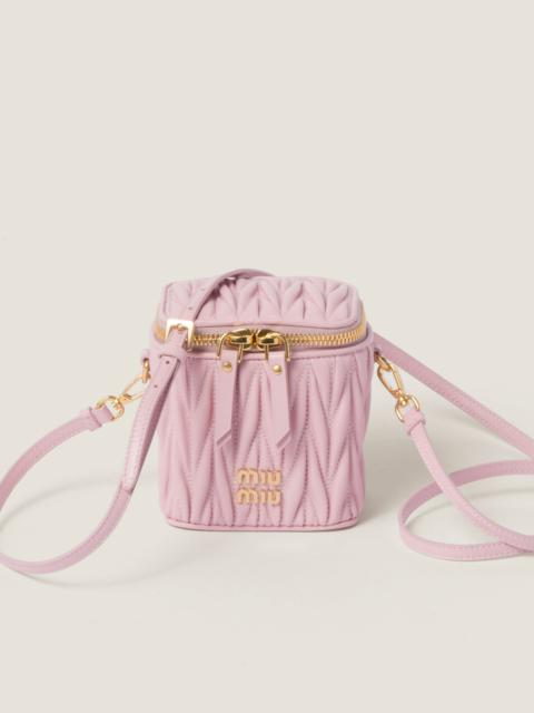 Miu Miu Matelassé nappa leather mini-pouch