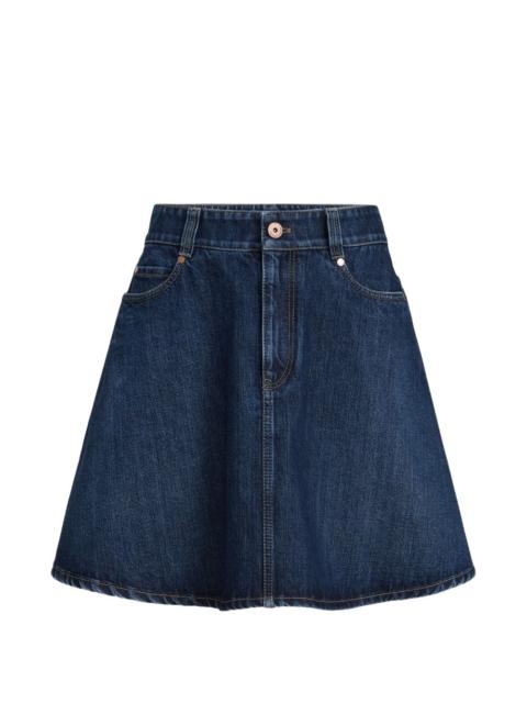 Brunello Cucinelli denim mini skirt