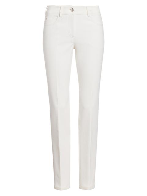 AKRIS Women's Magda Slim Roll-Hem Jeans - Paper
