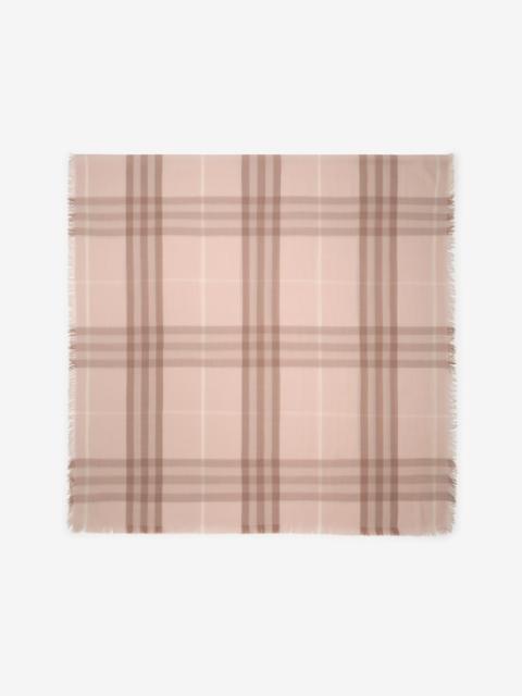 Burberry Wide Check Cashmere Scarf