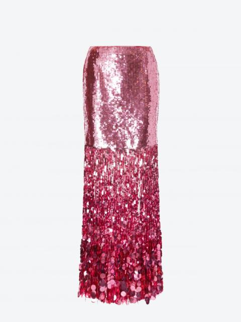 SEQUIN SKIRT WITH FRINGES