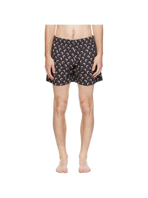 Marine Serre Black Moon Printed Swim Shorts