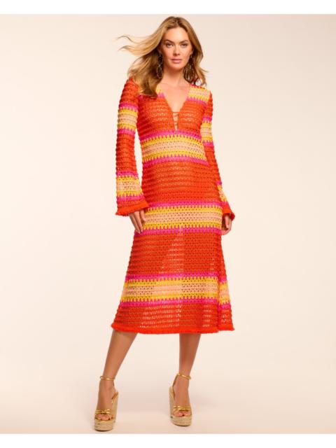 RAMY BROOK Hannah Crochet Coverup Midi Dress