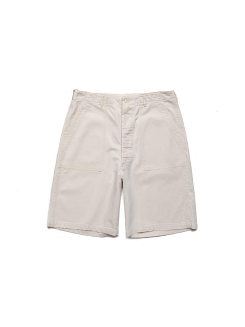orSlow Summer Fatigue Shorts - Ecru