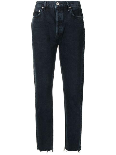 AGOLDE mid-rise tapered-leg slim jeans