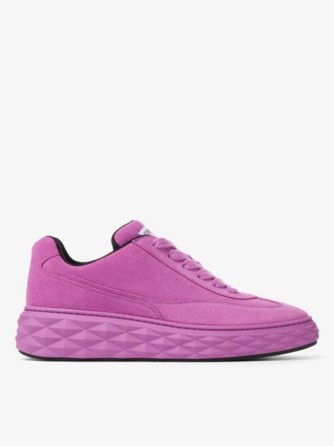 JIMMY CHOO Diamond Maxi Retro M Violet Orchid Velvet Suede Low Top Trainers