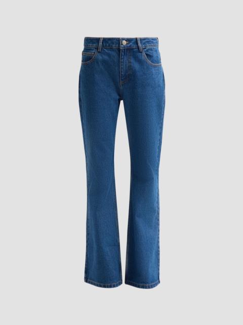 AKNVAS Women's Viv Mid-Rise Flare-Leg Jeans - Blue