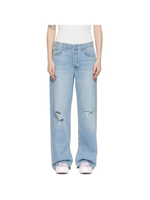 GRLFRND Blue Liya Jeans