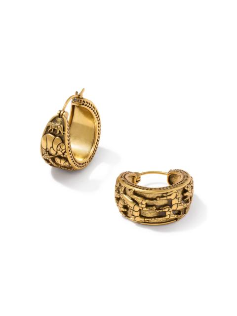 KENDRA SCOTT Raina Vintage Gold Hoop Earrings