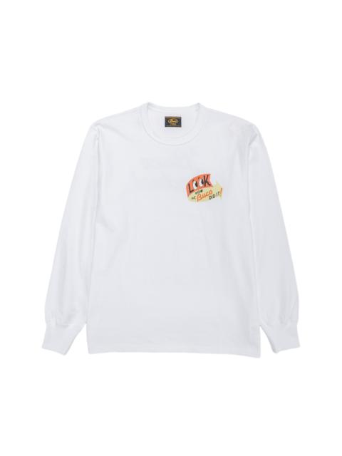 The Real McCoys BC25105 BUCO L/S Tee / Look At How Buco Did It! White