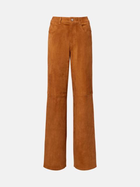 STOULS Mytheo suede wide-leg pants