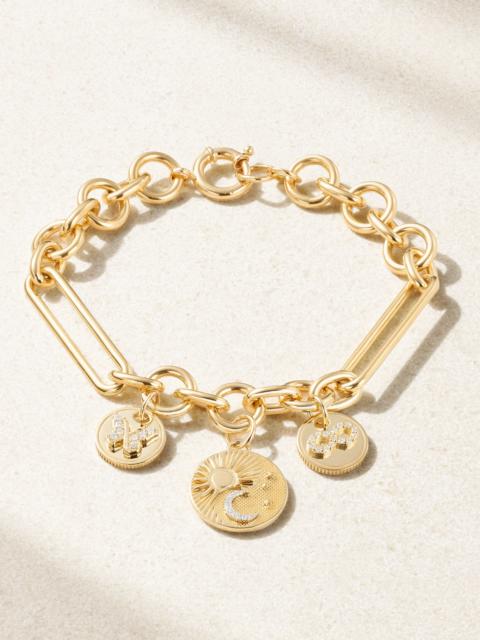 FOUNDRAE Balance, Karma & Reverie 18-karat Gold Diamond Bracelet