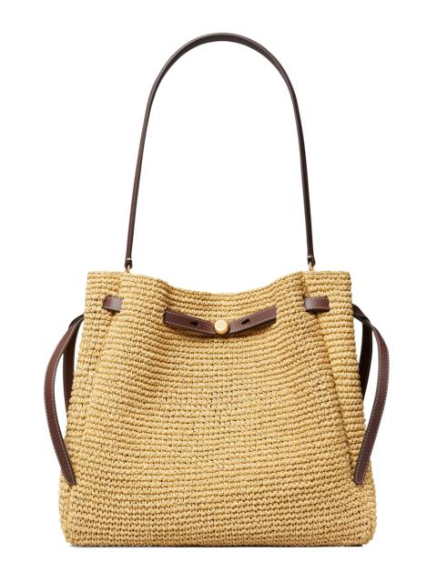 TORY BURCH Women's Romy Large Straw Bucket Bag - Natural
