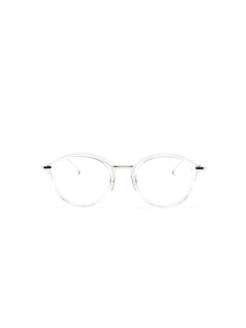 Thom Browne transparent round-frame glasses