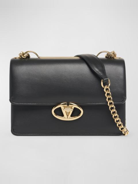 Small VLOGO Flap Leather Shoulder Bag