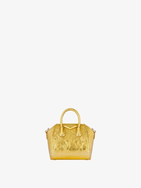 Givenchy MICRO ANTIGONA BAG IN LAMINATED LEATHER