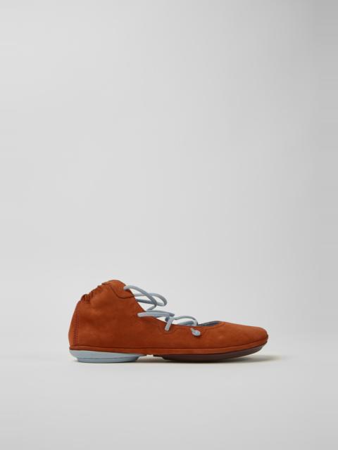 CAMPER Right Red and blue nubuck shoes for women