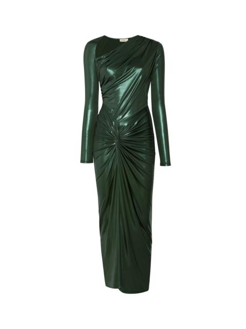 LAPOINTE Shiny Jersey Sarong Dress