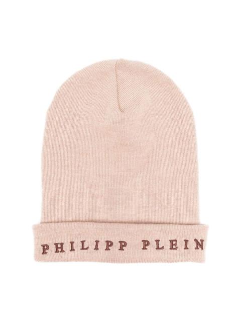 PHILIPP PLEIN logo-embroidered beanie