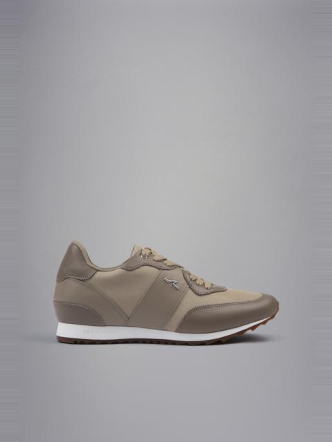 Paul & Shark TECH FABRIC AND LEATHER HYBRID SNEAKERS