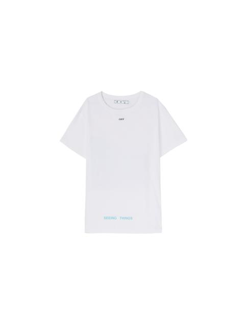 Off-White Off-White Printing Short Sleeve Loose Fit White OMAA002G20JER0010188