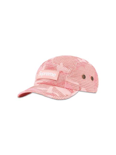 Supreme Camo Grid Velvet Camp Cap 'Pink Camo'