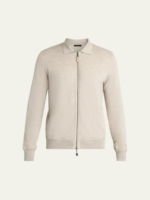 Brioni Men's Full-Zip Blouson Jacket