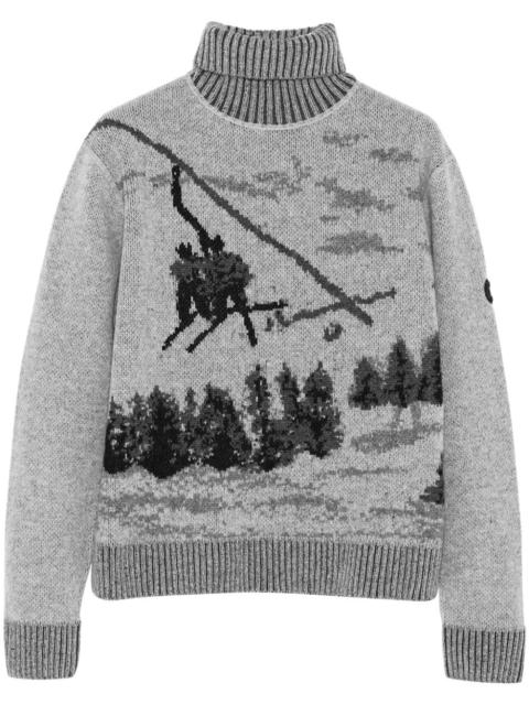 Yves Salomon jacquard knit jumper