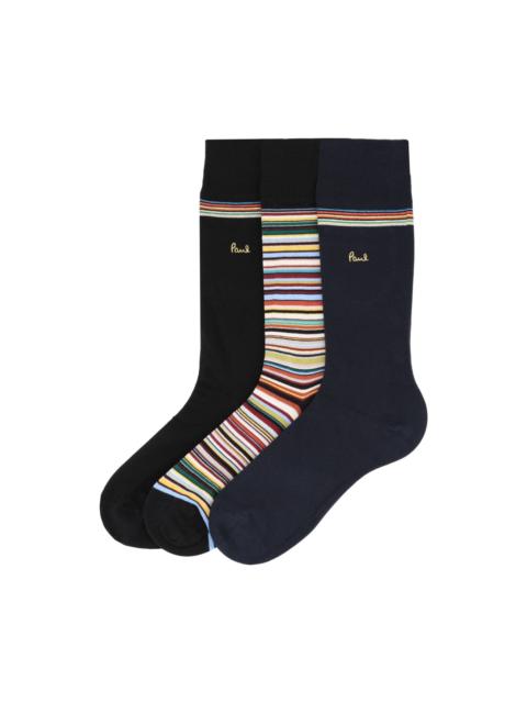 Paul Smith 3-pack Socks With Logo