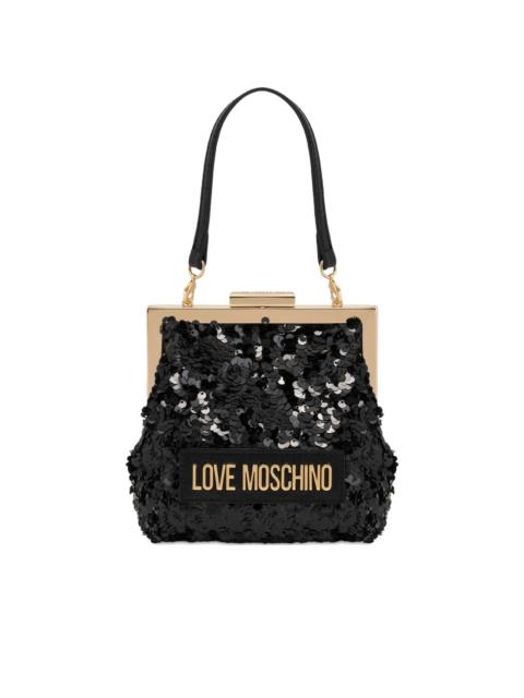 Moschino sequin embellished frame bag