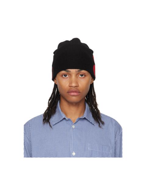 UNDERCOVER Embroidered Beanie Black | REVERSIBLE
