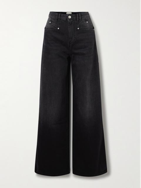 Isabel Marant Lemony High-rise Wide-leg Jeans