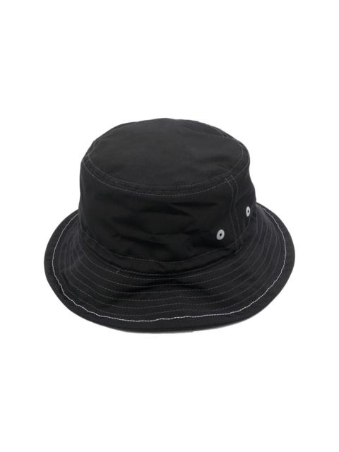 contrast-stitch bucket hat