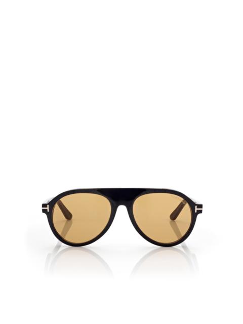 TOM FORD PILOT HORN SUNGLASSES