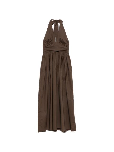 MATTEAU halterneck midi dress