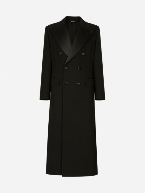 Dolce & Gabbana Double-breasted stretch wool crepe coat