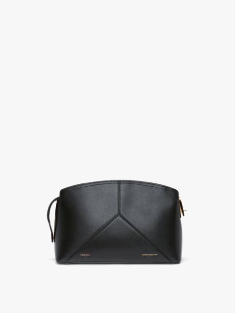 Victoria Clutch Bag In Black Leather