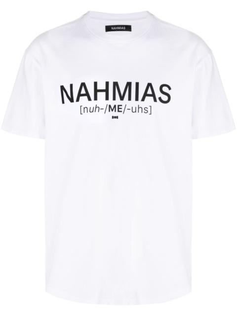NAHMIAS logo-print cotton T-shirt
