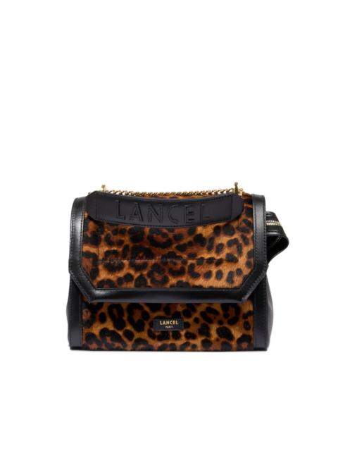 LANCEL Ninon leopard-print flap bag