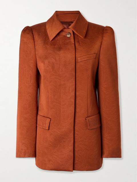 Dries Van Noten Embossed Crepe Blazer