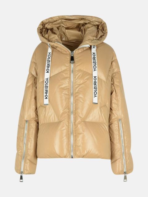 'SHINY' BEIGE POLYAMIDE DOWN JACKET