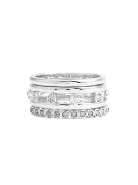 COACH Coach Logo Ring Stack