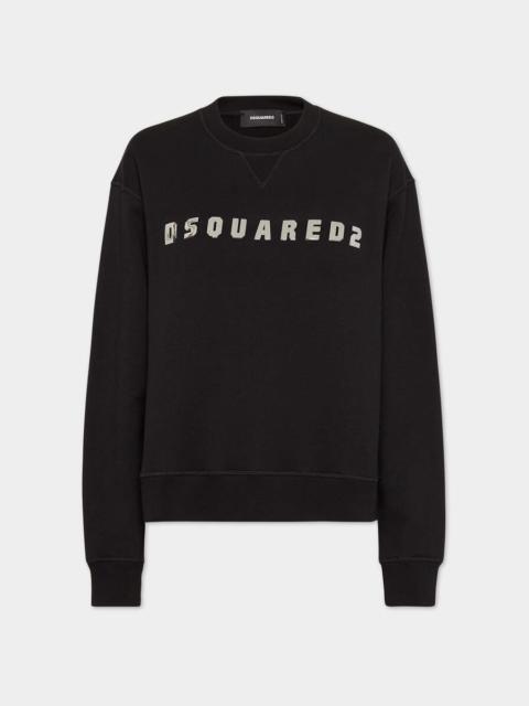 BRUSHED FLEECE DSQUARED2 COOL FIT SWEATSHIRT