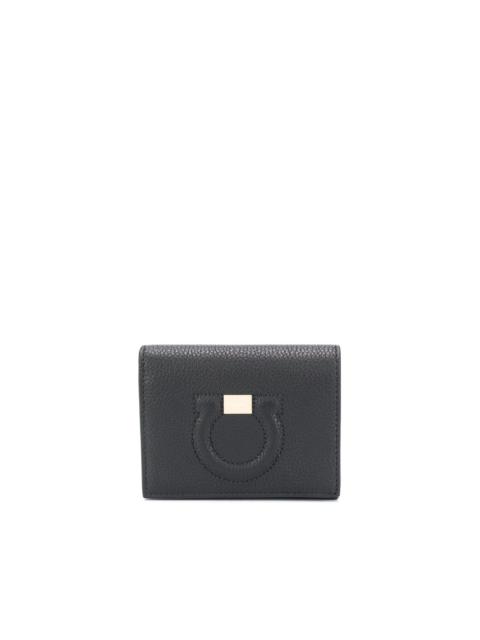 FERRAGAMO embossed Gancini motif grainy wallet