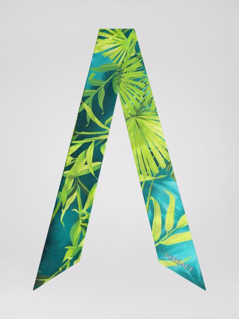 VERSACE Jungle Print Silk Twill Bandana