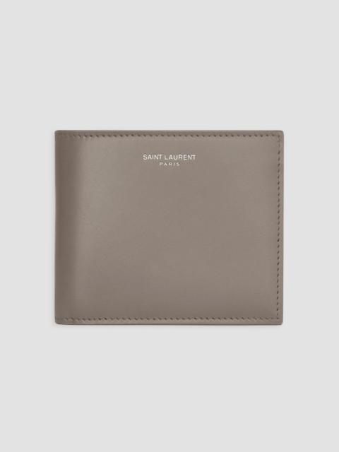 SAINT LAURENT Men's East/West Wallet in Smooth Leather - Light Taupe