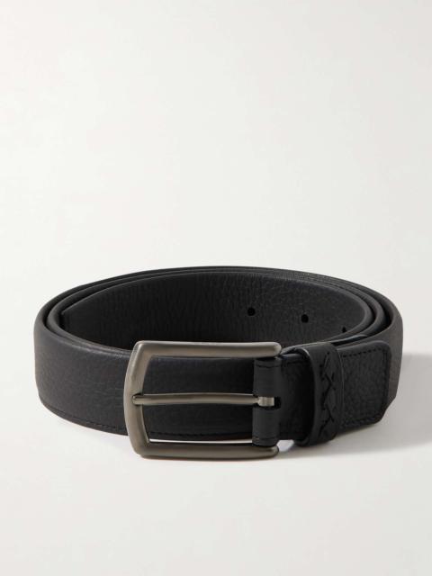 ZEGNA 3cm Full-Grain Leather Belt