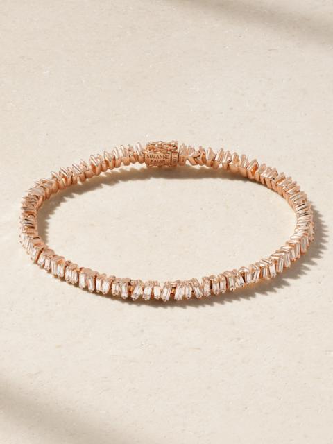 SUZANNE KALAN Fireworks 18-karat Rose Gold Diamond Bracelet