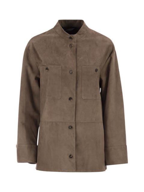 'S Max Mara Smmelodia - Suede Jacket With Topstitching